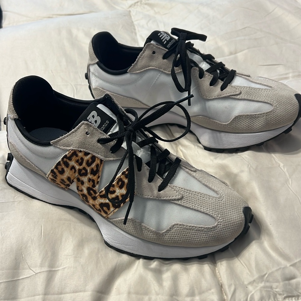 New Balance 327 FIGS Sz 9.5 RARE Leopard Print TRENDY Real Housewives of OC